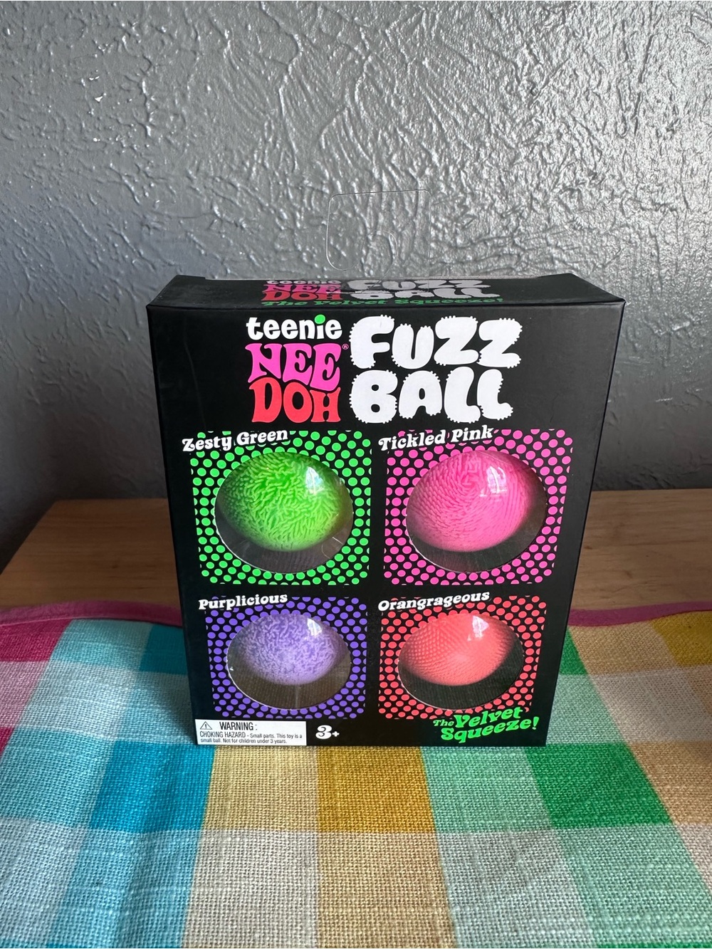 NeeDoh Teenie Fuzzballs 4pk